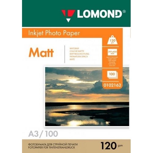 картинка Фотобумага Lomond 0102162 A3/120г/м2/100л./белый матовое для струйной печати магазин Tovar-RF.ru являющийся официальным дистрибьютором в России картинка Фотобумага Lomond 0102162 A3/120г/м2/100л./белый матовое для струйной печати от магазина Tovar-RF.ru
