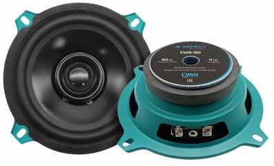 картинка aspect cws-50, cyan line, 5,25" (13см), rms/max 60/180 вт, 4 ом, 91 дб, 65 гц-15 кгц от магазина Tovar-RF.ru
