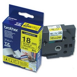 картинка brother tze-641 картридж с лентой (p-touch, 18мм, черный на желтом) от магазина Tovar-RF.ru