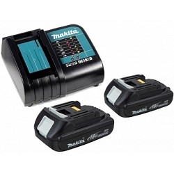 картинка Makita Набор 2 шт BL1815N аккумулятор   + 1 шт  DC18SD зарядное устройсво + кейс [197143-8] от магазина Tovar-RF.ru