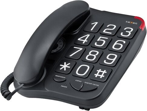 картинка телефон проводной texet tx-201 black магазин Tovar-RF.ru являющийся официальным дистрибьютором в России картинка телефон проводной texet tx-201 black от магазина Tovar-RF.ru
