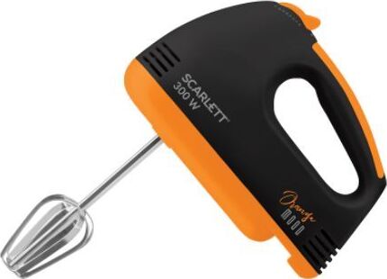 картинка миксер scarlett sc-hm40s20 черный/оранжевый магазин Tovar-RF.ru являющийся официальным дистрибьютором в России картинка миксер scarlett sc-hm40s20 черный/оранжевый от магазина Tovar-RF.ru