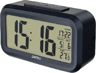 картинка Часы PERFEO (PF_A4849) SNUZ - PF-S2166 черный от магазина Tovar-RF.ru
