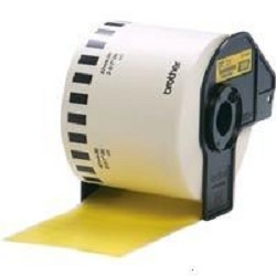 картинка лента brother dk-44605 желтая бумажная, 62 мм x 30,48 м магазин Tovar-RF.ru являющийся официальным дистрибьютором в России картинка лента brother dk-44605 желтая бумажная, 62 мм x 30,48 м от магазина Tovar-RF.ru