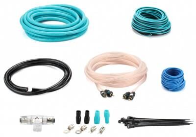 картинка комплект проводов aspect awk-4.2 для 2-кан. усилителя, омедненный алюминий (сса), 4awg, 2rca-2rca от магазина Tovar-RF.ru