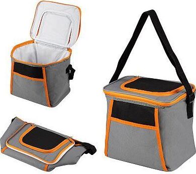 картинка термосумка ecos термосумка pc2207, 12л, р-р: 26x20x24см, цвет: серо-оранжевый 104569от магазина Tovar-RF.ru