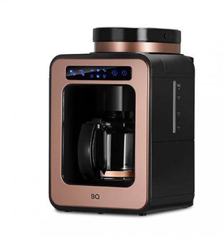 картинка кофеварка капельная со встроенной кофемолкой bq cm7000 черный-розовое золото магазин Tovar-RF.ru являющийся официальным дистрибьютором в России картинка кофеварка капельная со встроенной кофемолкой bq cm7000 черный-розовое золото от магазина Tovar-RF.ru