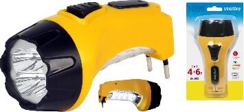 картинка cветодиодный фонарь smartbuy (sbf-88-y) 7+8 led с прямой зарядкойот магазина Tovar-RF.ru