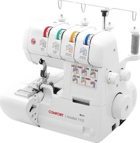картинка швейная машина comfort 110 оверлок магазин Tovar-RF.ru являющийся официальным дистрибьютором в России картинка швейная машина comfort 110 оверлок от магазина Tovar-RF.ru
