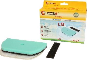 картинка аксессуары д/пылесосов ozone microne h-27 наб. микрофильтров для пылесоса lg магазин Tovar-RF.ru являющийся официальным дистрибьютором в России картинка аксессуары д/пылесосов ozone microne h-27 наб. микрофильтров для пылесоса lg от магазина Tovar-RF.ru
