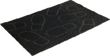 картинка Коврик VORTEX 22462 Коврик придверный 40*60см черный Следы от магазина Tovar-RF.ru