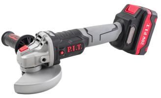 картинка P.I.T. Шлифмашина угловая аккум. бесщёточная PWS20H-125A/1 (20В, 125мм, 7000об/мин, 1 акб, ЗУ, кейс) от магазина Tovar-RF.ru