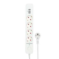 картинка гарнизон сетевой фильтр 2.0 eps-4-u3-w-4  мультипорт, 4р, 10а, 3xusb, 4м, ур.защиты 2+, белый, пакет (21447) от магазина Tovar-RF.ru
