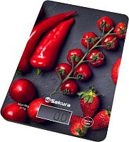 картинка весы кухонные sakura sa-6077bs перцы от магазина Tovar-RF.ru