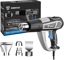 картинка Фен строительный DEKO HG2500 PRO, 2500 Вт, с LCD дисплеем 063-4336 от магазина Tovar-RF.ru