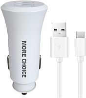 картинка азу more choice (4627151192130) ac23a 2usb 2.4a для type-c white от магазина Tovar-RF.ru