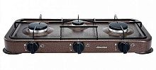 картинка газ. плита аксинья кс-107 трехконфорочная,коричневый от магазина Tovar-RF.ru