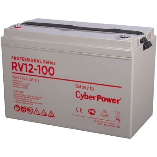 картинка cyberpower акб rv 12-100 / 12 в 100 ач {клемма м8, дхшхв 330х174х212мм., высота с клеммами   220, вес 31,8кг., срок службы 10 лет} от магазина Tovar-RF.ru
