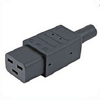 картинка hyperline con-iec320c19 разъем iec 60320 c19 220в 16a на кабель, контакты на винтах (плоские контакты внутри разъема), прямой от магазина Tovar-RF.ru
