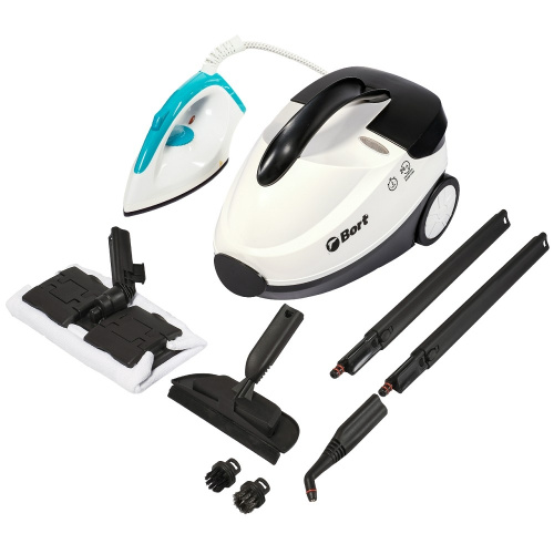 картинка bort пароочиститель bdr-2500-rr-iron {мощность 2300 вт; температура пара 143 °с; емкость бачка 1500 мл; размер 400x285x260 мм; гарантия 2 г} [93410075] от магазина Tovar-RF.ru