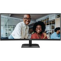 картинка lcd aoc 34" cu34e4cv black {va 3440x1440 curved 21:9 4ms 350cd 2xhdmi displayport 4xusb3.2 usb-c(90w) rj45 2x5w has internal vesa} от магазина Tovar-RF.ru