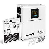 картинка exegate ex291741rus стабилизатор напряжения exegate master av-5000 (5000ва, 140-260в, цифр. индикация вход/вых. напряжения, 220в±8%, кпд 98%, 5 уровней защиты, задержка, метал.корпус, клем.колодка, rt от магазина Tovar-RF.ru