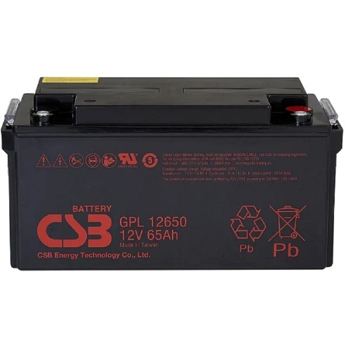 картинка csb батарея gpl12650 (12v 65ah) от магазина Tovar-RF.ru