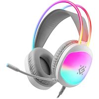 картинка defender игровая гарнитура eclipse белый, rgb, провод 2 м [62440] от магазина Tovar-RF.ru