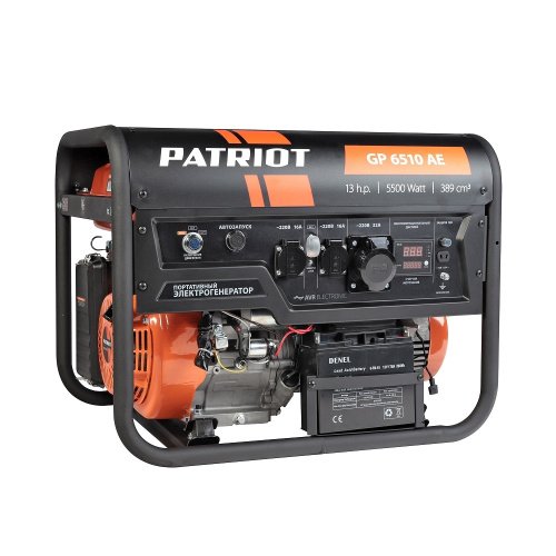 картинка Генератор бензиновый PATRIOT GP 6510 AE [474101580]  от магазина Tovar-RF.ru