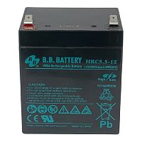 картинка акб b.b. battery hrc 5.5-12 (12в 5.5ач) 132вт/блок, дхшхв 90х70х102 мм, масса 1.62 кг, клеммы f2 от магазина Tovar-RF.ru