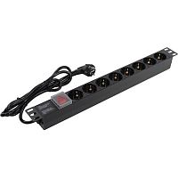 картинка exegate ex280841rus блок розеток exegate serverpro pdu-19h802 al-8s-eu1.8-sw, 19",1u,алюм, 8schuko, евровилка, 1.8м от магазина Tovar-RF.ru