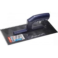 картинка Гладилка ЗУБР "ЭКСПЕРТ" нержавеющая с пластиковой ручкой, зубчатая, 4х4мм [0804-04] от магазина Tovar-RF.ru