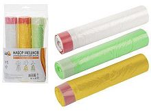 картинка РЫЖИЙ КОТ Набор мешков д/мусора 60л ДЛЯ РАЗДЕЛЬНОГО СБОРА МУСОРА (3 рулона по 15шт./рул) (107148) от магазина Tovar-RF.ru