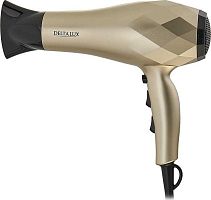 картинка фен delta lux dl-0941 gold/black от магазина Tovar-RF.ru