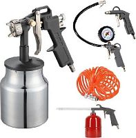 картинка пневмоинструмент patriot 830901055 kit 5в набор окрасочного инструмента от магазина Tovar-RF.ru