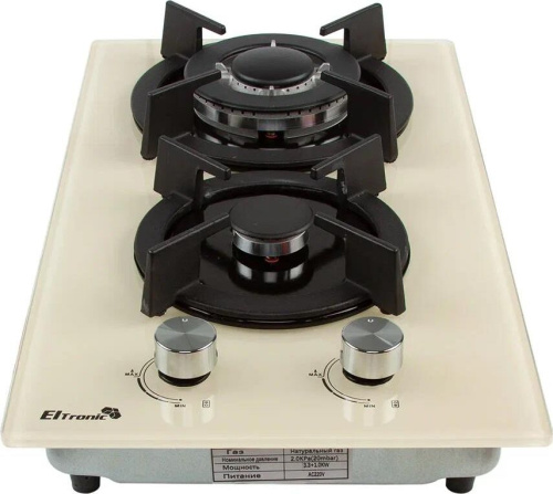 картинка варочная панель eltronic (33-08) 2 конфорки , бежевый от магазина Tovar-RF.ru