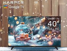 картинка led-телевизор harper 40f720ts fhd smart tv google безрамочный от магазина Tovar-RF.ru