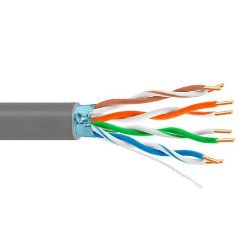 картинка 5bites кабель fs5505-100a витая пара ftp / solid / 5e / 24awg / cca/ pvc / 100m магазин Tovar-RF.ru являющийся официальным дистрибьютором в России картинка 5bites кабель fs5505-100a витая пара ftp / solid / 5e / 24awg / cca/ pvc / 100m от магазина Tovar-RF.ru