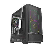картинка powercase корпус ax5, black, tg, type-c, 2x 140mm +3x 120mm argb pwm fans, argb+pwm hub, nylon filters, чёрный, atx  (cjxa-a5) от магазина Tovar-RF.ru