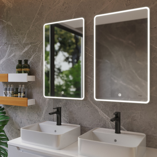 картинка Зеркало POINT, 50x80 см, сенсорный выключатель, LED-подсветка магазин Tovar-RF.ru являющийся официальным дистрибьютором в России фото 5 картинка Зеркало POINT, 50x80 см, сенсорный выключатель, LED-подсветка от магазина Tovar-RF.ru фото 5