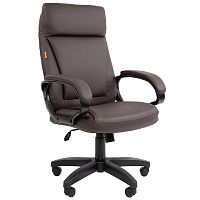 картинка Офисное кресло Chairman 794LT Россия чер.пласт экокожа коричневая (7166002) от магазина Tovar-RF.ru