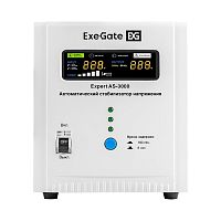 картинка exegate ex291724rus стабилизатор напряжения exegate expert as-3000 (3000ва, вход 140...260в, двойная цифр. индикация вход/вых. напряжения, выход 220в±8%, кпд 98%, 5 уровней защиты, метал. корпус, клем от магазина Tovar-RF.ru