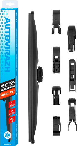 картинка щетка стеклоочистителя autovirazh av-001933 av-350w зимняя 48/49см/19 мультиадаптерная от магазина Tovar-RF.ru