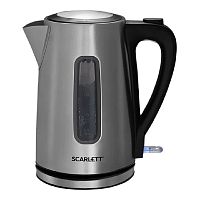 картинка чайник электрический scarlett sc-ek21s13, 2200вт, серебристый и черный от магазина Tovar-RF.ru
