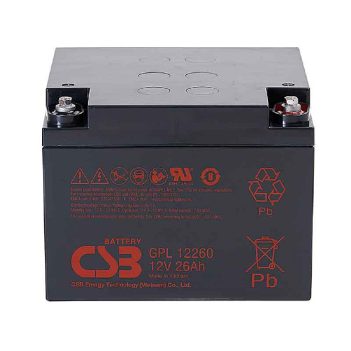картинка csb батарея gpl12260 (12v 26ah) магазин Tovar-RF.ru являющийся официальным дистрибьютором в России картинка csb батарея gpl12260 (12v 26ah) от магазина Tovar-RF.ru
