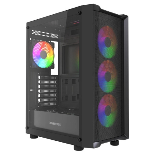 картинка Powercase Mistral EA19, Tempered Glass, 4x 120mm ARGB PWM Fan, чёрный, ATX (CMAEA19-A4) магазин Tovar-RF.ru являющийся официальным дистрибьютором в России картинка Powercase Mistral EA19, Tempered Glass, 4x 120mm ARGB PWM Fan, чёрный, ATX (CMAEA19-A4) от магазина Tovar-RF.ru