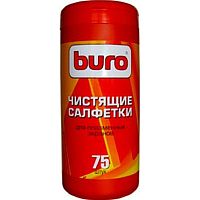 картинка Туба с чистящими салфетками BURO BU-TPSM, для ухода за плазменными экранами, 75 шт. [817438] от магазина Tovar-RF.ru