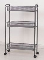 картинка Этажерка ЗМИ Ладья 1 К на колесиках Графит Э 321 ГР от магазина Tovar-RF.ru