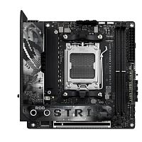 картинка asus rog strix x870-i gaming wifi (socket am5, atx, 4xddr5(192gb), hdmi, 1xpcie5.0x16/2xpcie 4.0x16/1xlan (2.5gbe), wifi7, 2xsata 6gb/s, 4xm.2, 2xusb4, 2xtype-c,4xusb 3.2, 3xusb 2.0) от магазина Tovar-RF.ru
