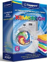 картинка Салфетки TOPPERR 3207 Активные салфетки для стирки тканей разных цветов от магазина Tovar-RF.ru
